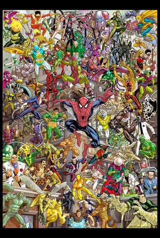 Limited Edition Spider-Man 60th Anniversary Rogues Gallery Print