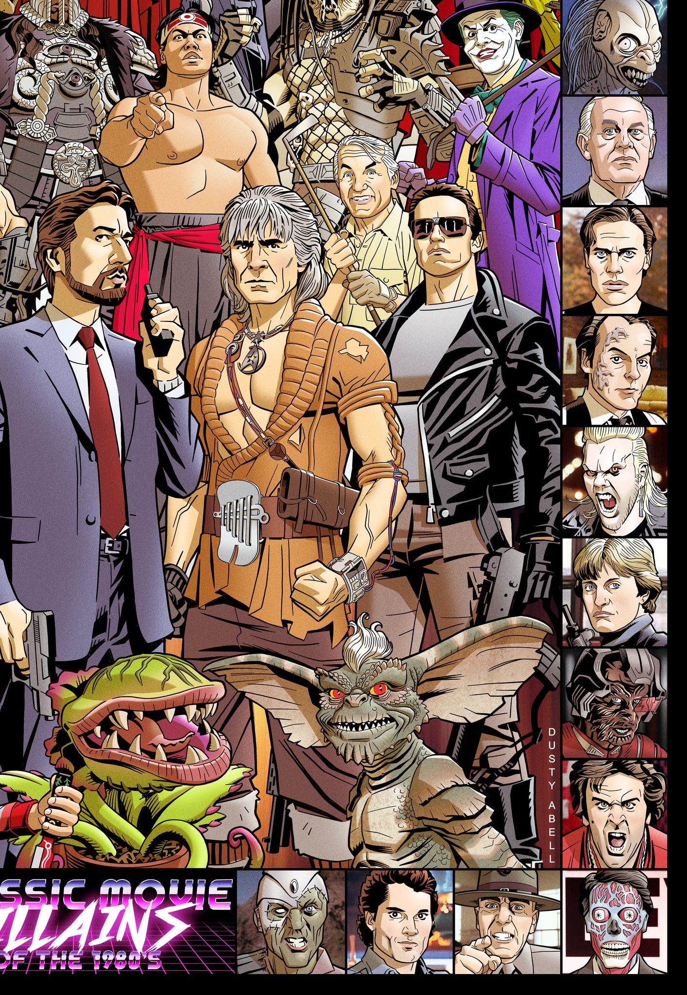 Villans Ril Classic Movie Villains of the 1980's! – dustyabell