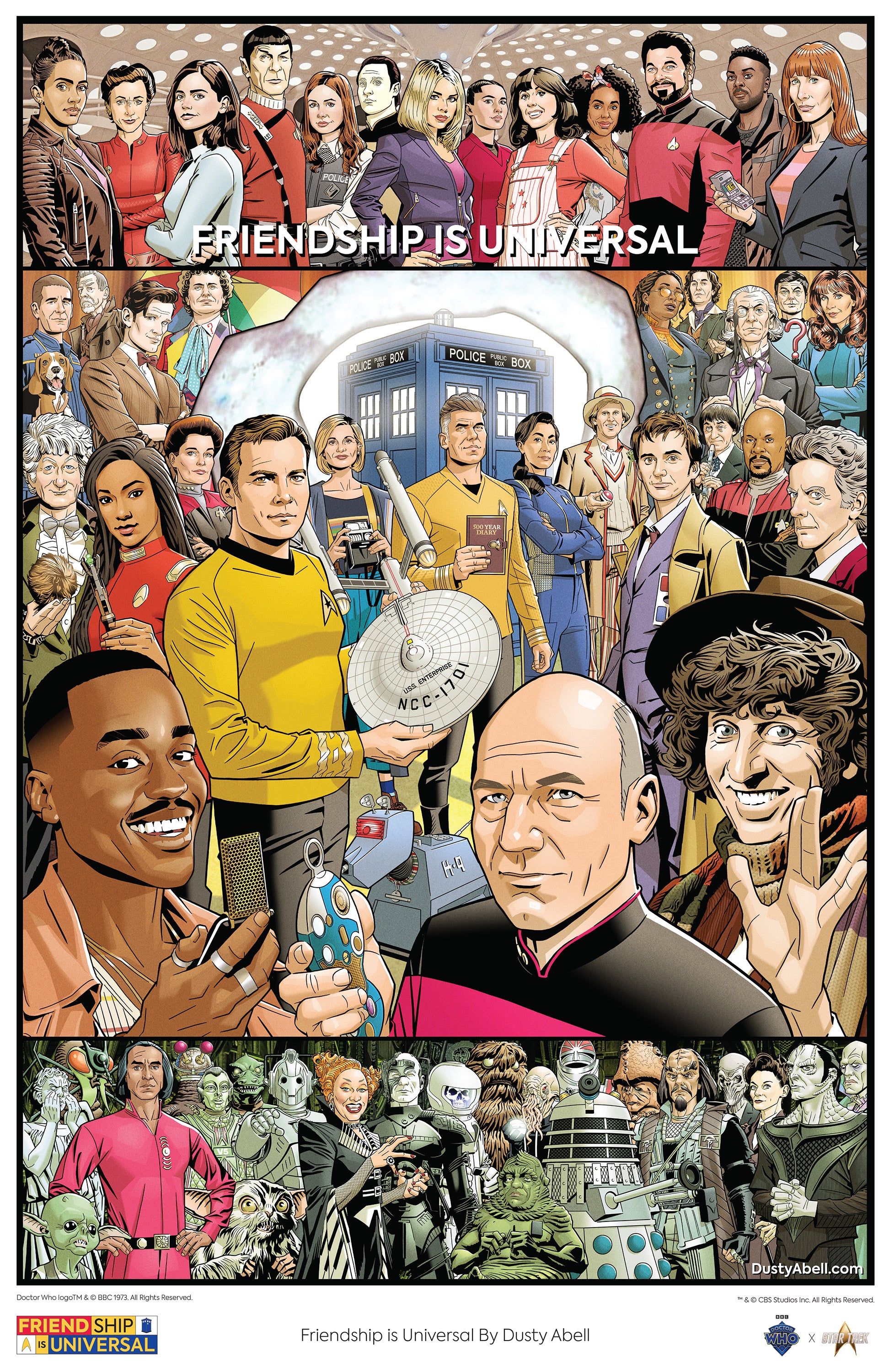 STAR TREK anniversary art work ポスター